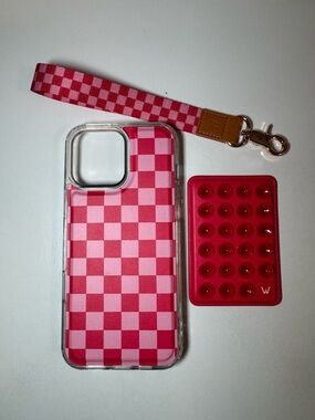 Walli case 16 promax iphone case - wrist strap & suction plate